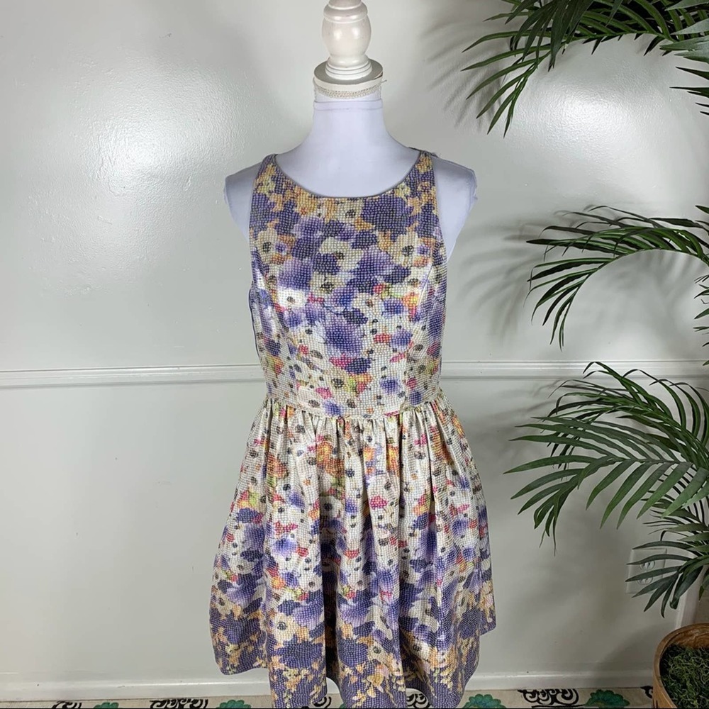 Adrianna Papell Pastel Dress Womens Size 10